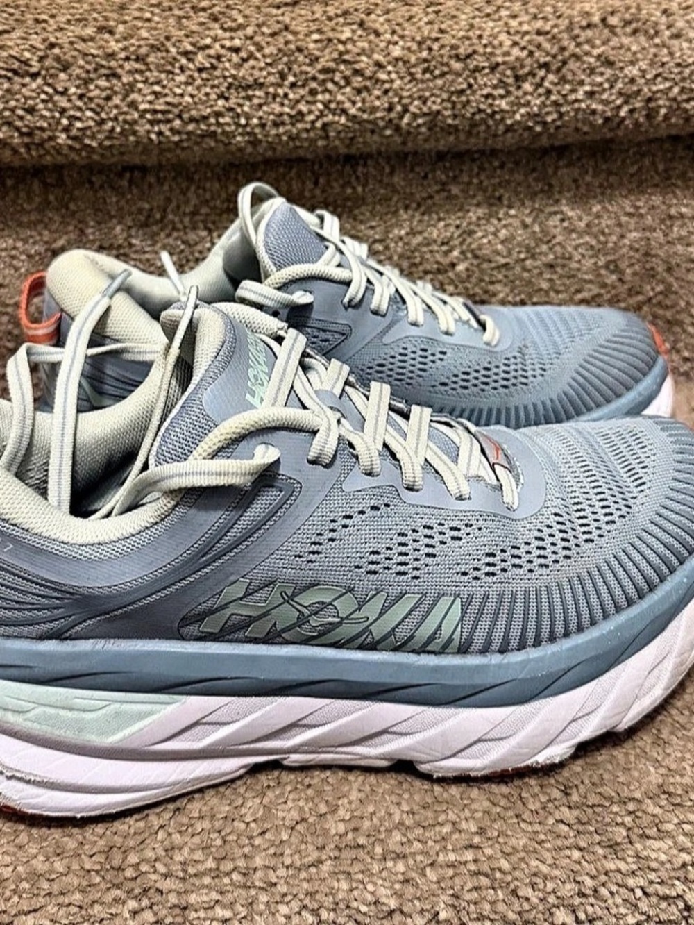 Hoka Women's Athletic Shoes Blue & Orange
